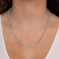 5 Carat Diamond Illusion Tennis Necklace