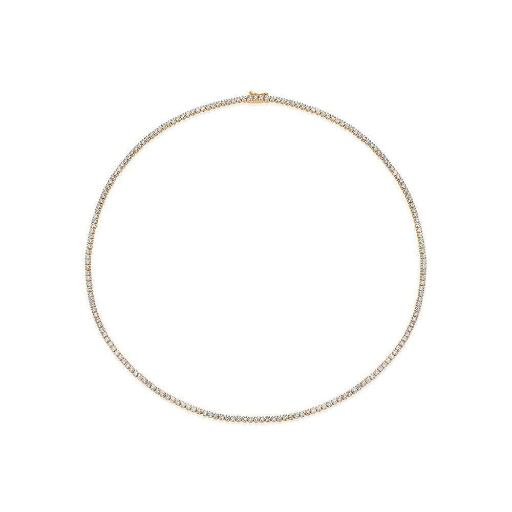 5 Carat Diamond Illusion Tennis Necklace