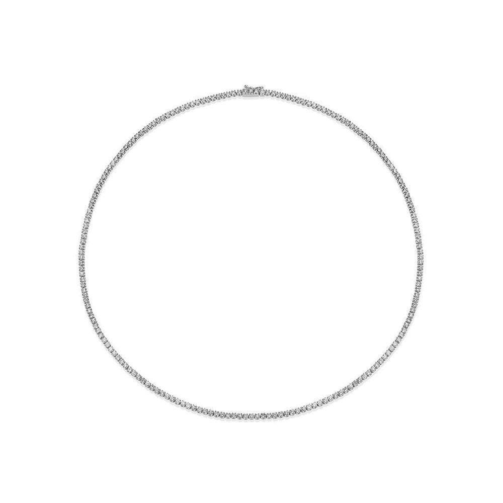 5 Carat Diamond Illusion Tennis Necklace