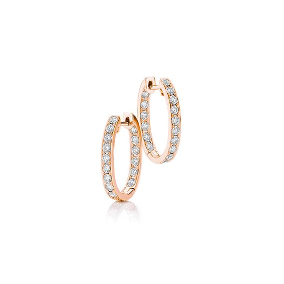 Harper Diamond Hoops