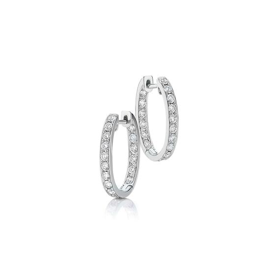 Harper Diamond Hoops
