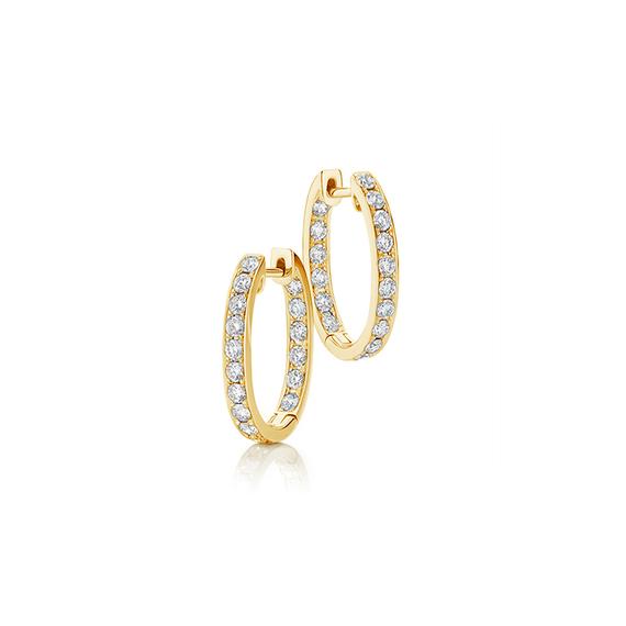 Harper Diamond Hoops