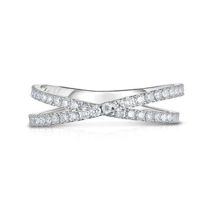 Open image in slideshow, Intertwined Diamond Band
