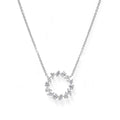 Mixed Shape Diamond Pendant Necklace