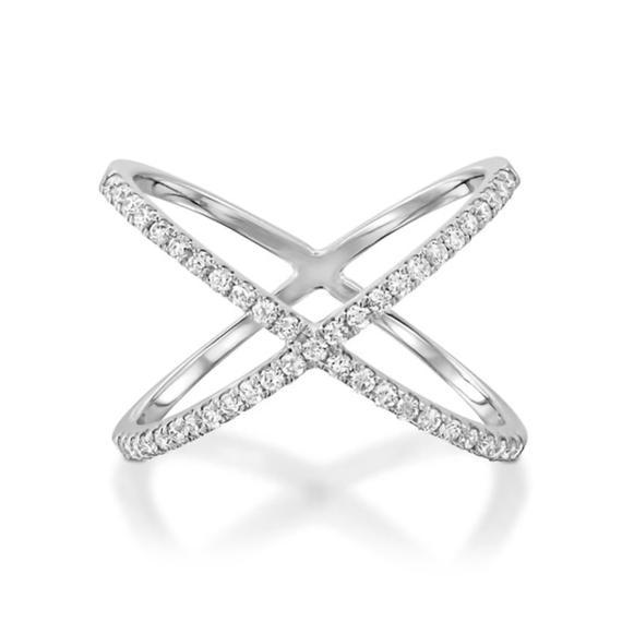 Orbit Double Diamond Ring