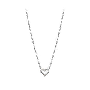 Open image in slideshow, Petite Diamond Heart Pendant
