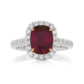 Red Ruby Engagement Ring